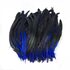 Перья петуха двухцветные 30-35 см. Синий цвет