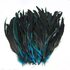 Перья петуха двухцветные 30-35 см. Голубой цвет