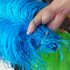 Премиум перья страуса 55-60 см. Голубой цвет