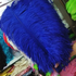 Премиум перья страуса 50-55 см. Синий цвет