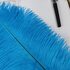 Премиум перья страуса 50-55 см. Голубой цвет