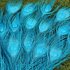 Цветные перья павлина 25-30 см. Голубой цвет