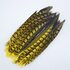 Декоративные перья алмазного Pheasаnt 23-28 см. 1 шт. Желтый цвет
