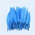 Перья утиные 10-15 см. 20 шт. Голубой цвет