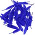 Перья утиные 10-15 см. 20 шт. Синего цвета