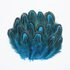 Декоративные перья Pheasаnt разноцветные 5-8 см. 20 шт. Голубые