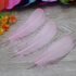 Набор перьев гуся 13-18 см, 20 шт, Розовые #13