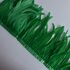 Тесьма из перьев петуха на ленте 30-35 см. Зеленый цвет