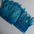 Тесьма из перьев петуха на ленте 30-35 см. Голубой цвет