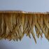 Тесьма из перьев петуха на ленте 30-35 см. Кофейный цвет