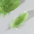 Пушистые перья гуся 13-18 см, 20 шт. Армейский зелёный цвет