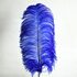 Премиум перья страуса 55-60 см. Синий цвет
