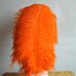 Премиум перья страуса 55-60 см. Оранжевый цвет