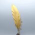 Пушистые перья гуся 15-20 см, 10 шт. Золотого цвета