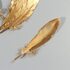 Пушистые перья гуся 15-20 см, 10 шт. Золотого цвета