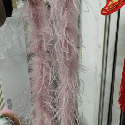 Боа из перьев страуса 2 м, 1 шт – Пыльная роза