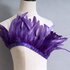 Тесьма из перьев гуся на ленте 15-20 см, 1 м, Фиолетовый цвет
