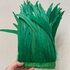 Тесьма из перьев петуха на ленте 30-35 см. Зеленый цвет