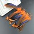Перья утки 10-15 см. с отливом 10 шт. Оранжевый цвет